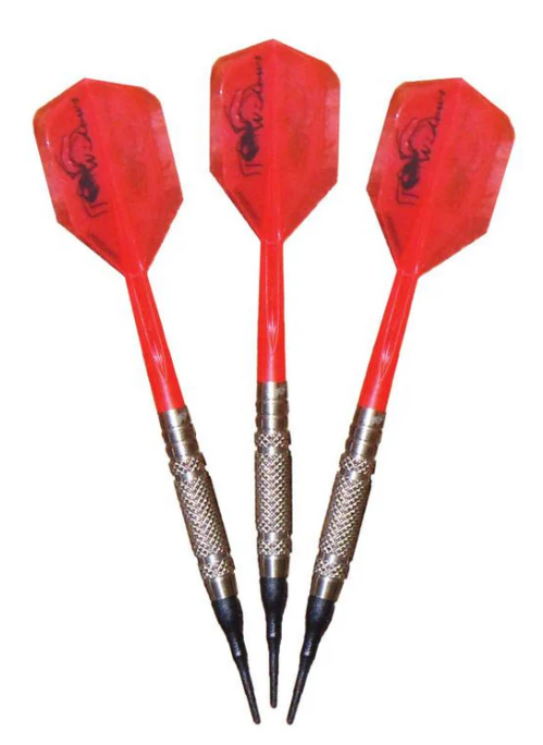 Laserdarts Silver Widows - Knurled Soft Tip 18gm Darts