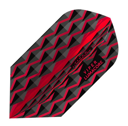 Viper V-100 Lumacore Flights Slim Red/Black