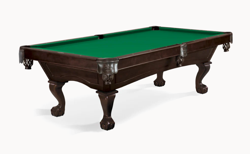 Brunswick Billiards Allenton 8' in Espresso with Ball & Claw Leg