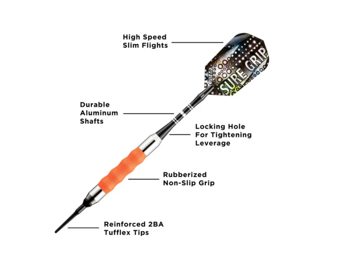 Viper Sure Grip Orange Soft Tip Dart 16gm