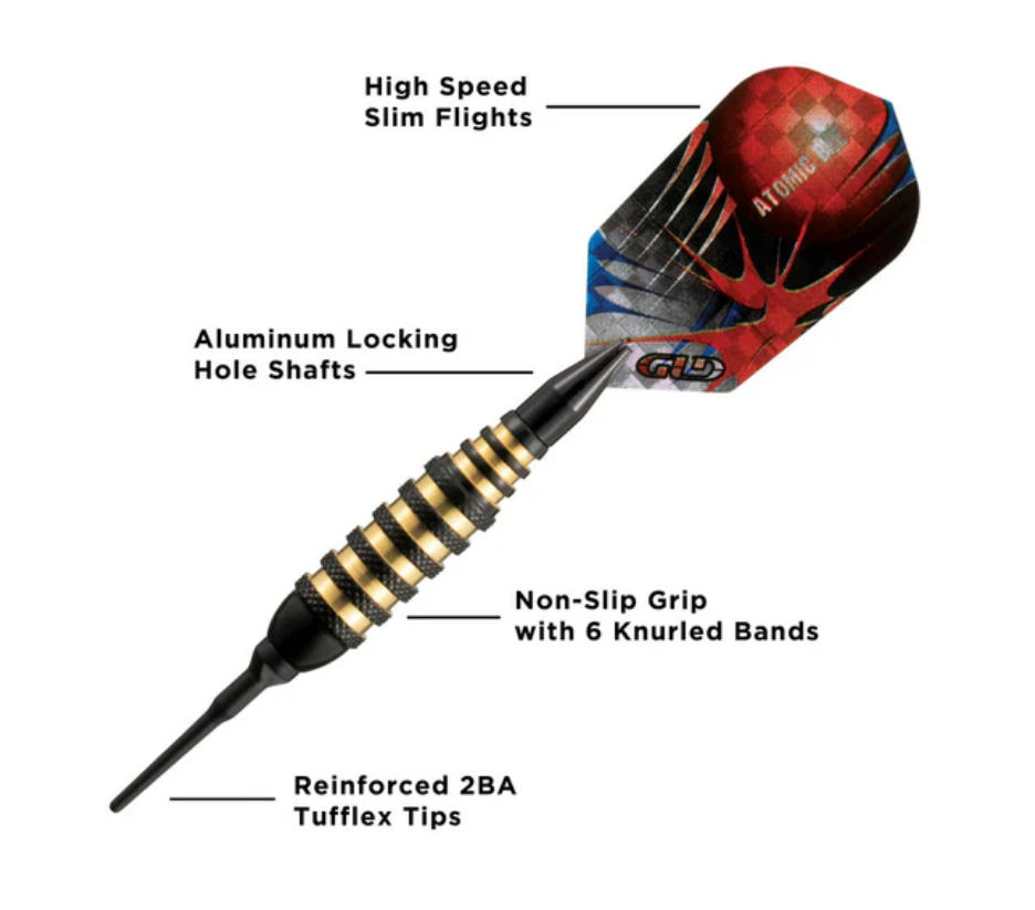 Viper Atomic Bee Black Soft Tip Darts 16 Grams