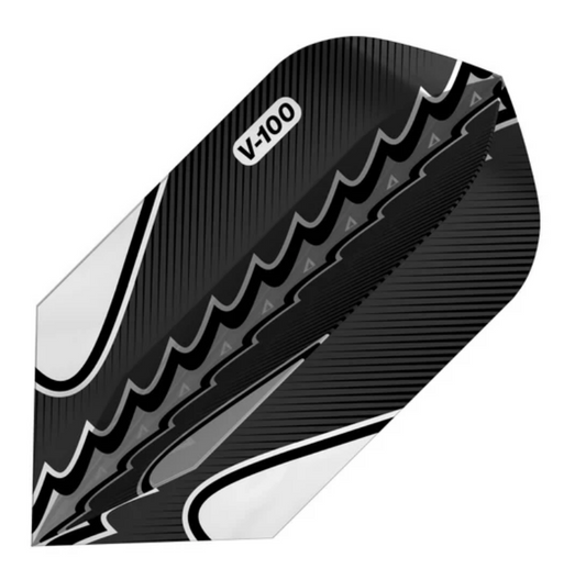 Viper Black Flux Dart Flights Slim Black/Silver
