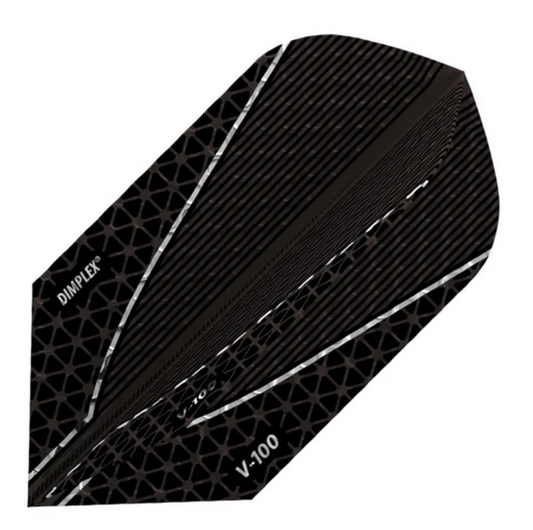 Viper Dimplex Dart Flights Slim Metallic Black V-100 Series