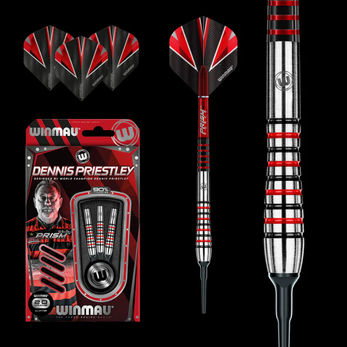 Winmau Dennis Priestley World Champion Soft Tip Dart Set