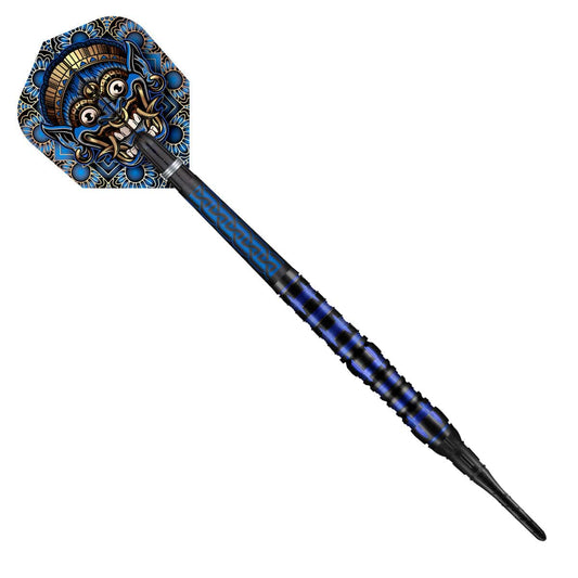 Shot Darts Tribal Weapon Java Soft Tip Dart Set-90% Tungsten Barrels-18gm