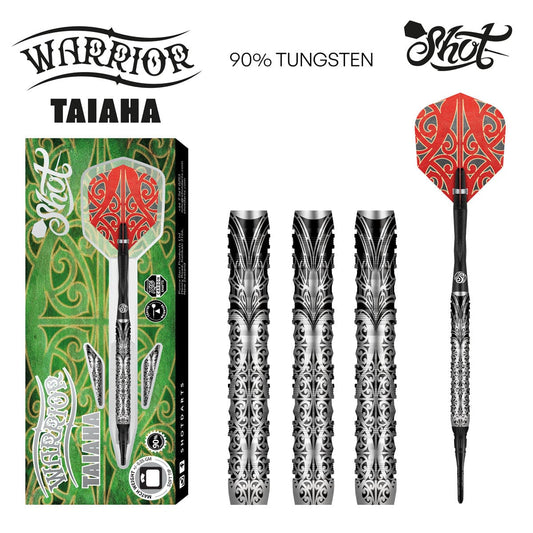 Shot Darts Warrior Taiaha Soft Tip 90% Tungsten 18gm