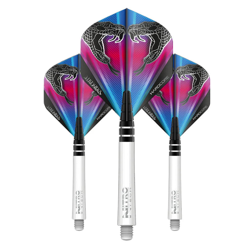 Nodor Darts Red Dragon Flight & Shaft Combo - Snakebite Design