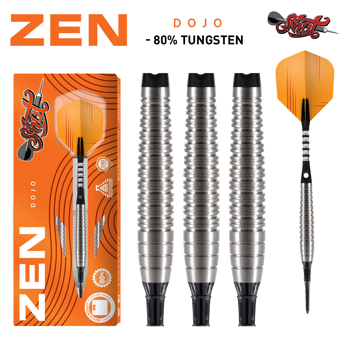 Shot Darts Zen Dojo 80% Tungsten 18gm
