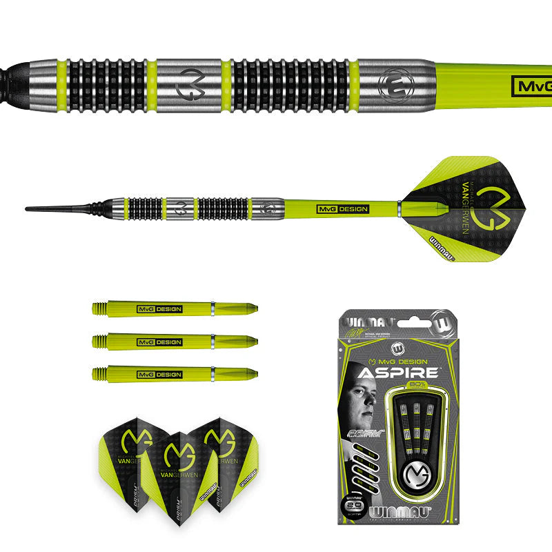 Winmau MVG Aspire Soft Tip Dart Set - 20g