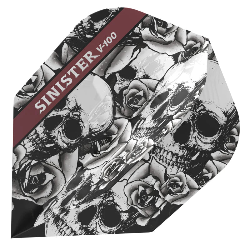 Viper Sinister Dart Flights V-100 Series - Skull & Rose Design