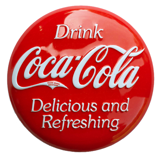 Drink Coca-Cola Delicious and Refreshing Tin Sign