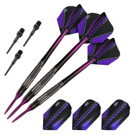 Viper Black Flux 90% Tungsten Steel or Soft Tip Conversion Darts Purple - 20 Grams