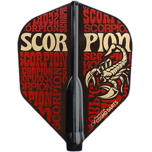 David Fatum V2 Signature Red Shape Fit Flight Air Dart Flights, 250 Micron Thickness for Precision Darts