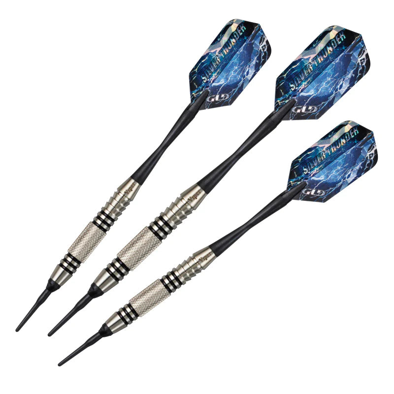 Viper Silver Thunder Darts Soft Tip Darts 1 Knurled Ring - 20gm
