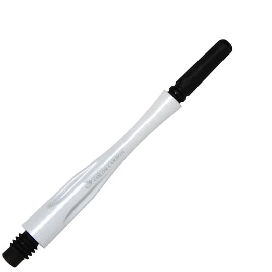 Fit Flight Carbon Hybrid Spinning Dart Shafts - Super Medium #6 (35.0mm) White