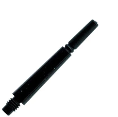 Fit Flight Gear Normal Locked Dart Shafts - Short #3 (24.0mm) in black, featuring a durable polycarbonate build and a strengthened thread design.