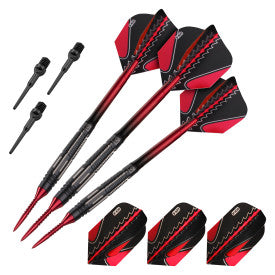 Viper Black Flux 90% Tungsten Steel or Soft Tip Conversion Darts Red - 20 Grams