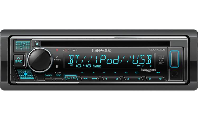 Kenwood Excelon KDC-X305 DIN CD Receiver with Bluetooth