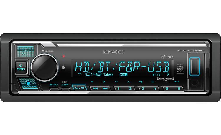 Kenwood Media Receiver with Bluetooth, Alexa Built-in, Alexa wake word enabled, HD Radio, Front & Rear USB, SiriusXM Ready, KENWOOD Music Mix, Remote App Ready, (3)4Volt Pre-outs
