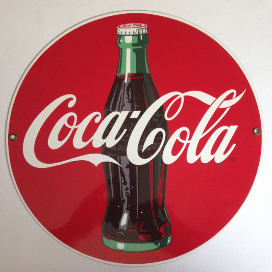 Coca-Cola Disc Tin Sign