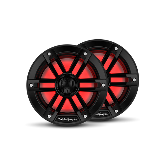 Rockford Fosgate 6.5" Color Optix Marine 2-Way Speakers - Black Grilles