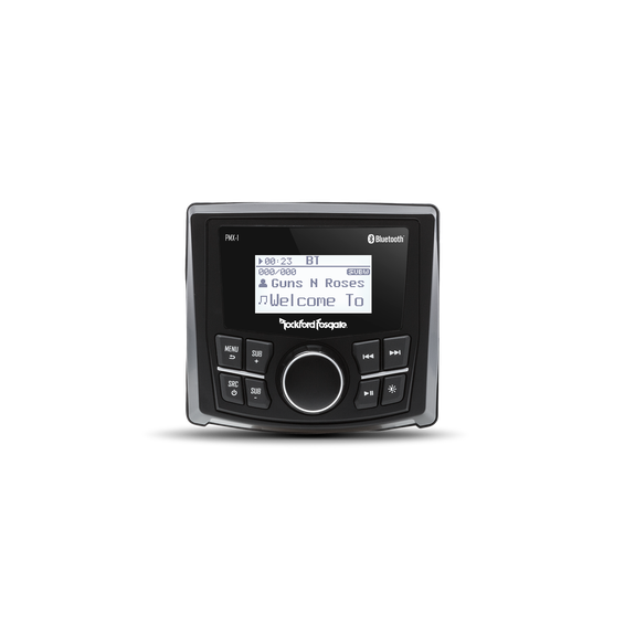 Rockford Fosgate Punch Marine Compact Digital Media Receiver with 2.3" Dot Matrix Display
