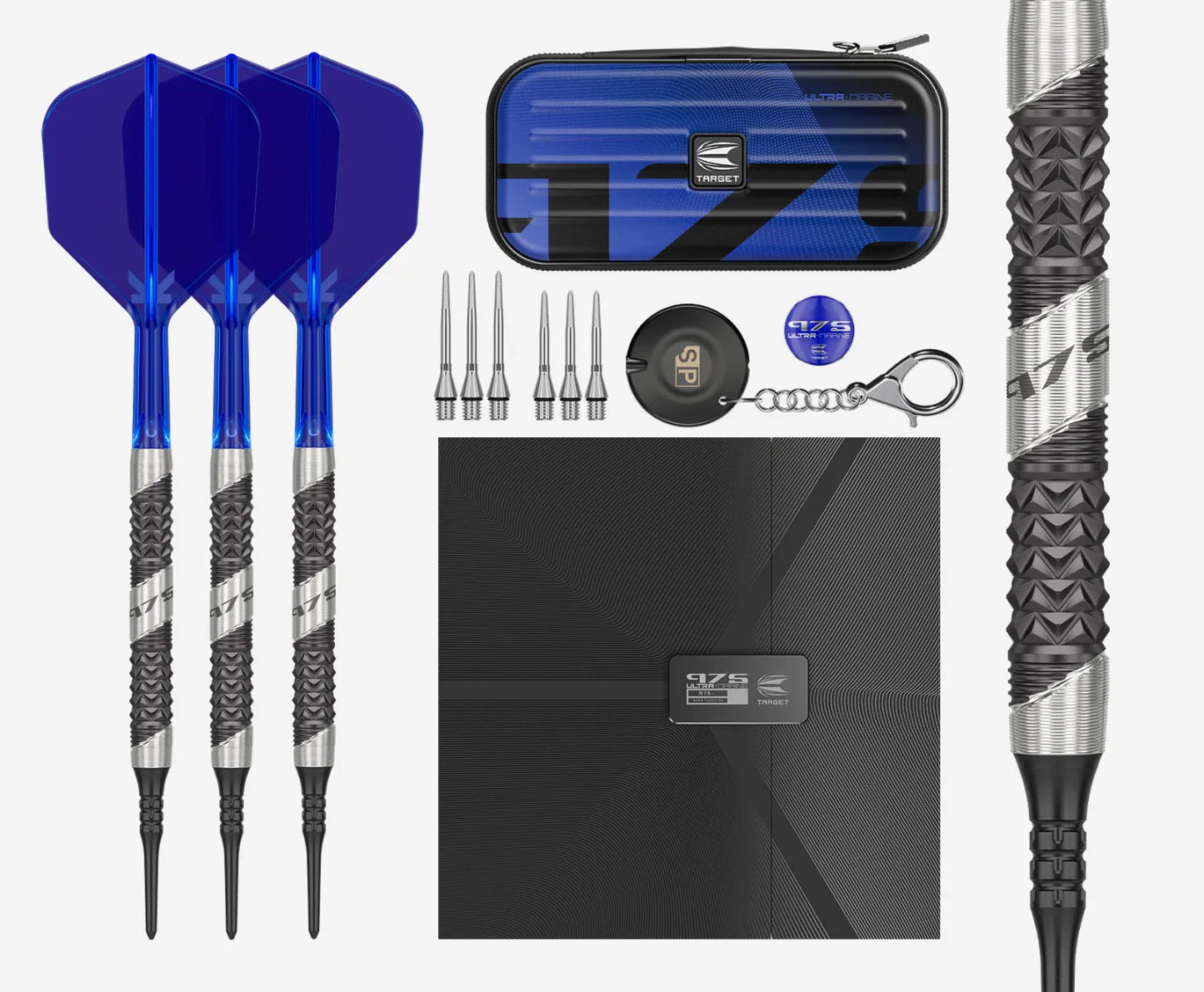 Target Darts 975 Ultra Marine 10 Soft Tip Dart Sets