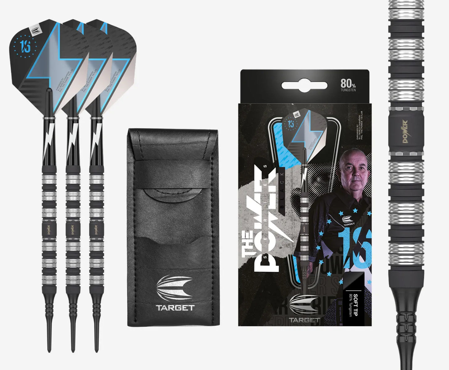 Target Darts The Power Series Black Soft Tip 20g