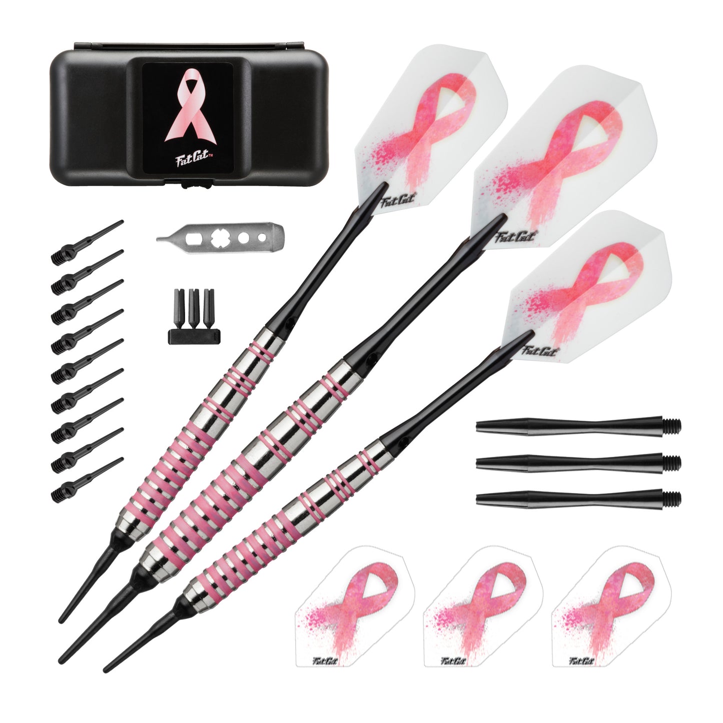 Fat Cat Pink Lady Soft Tip Darts - 16gm