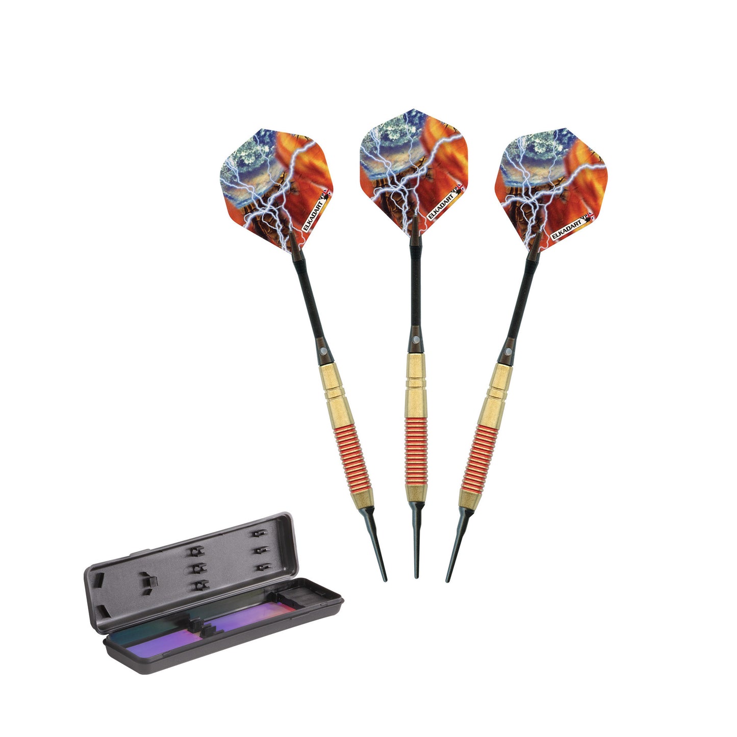 Elkadart Storm Soft Tip Red Rings Darts - 16gm