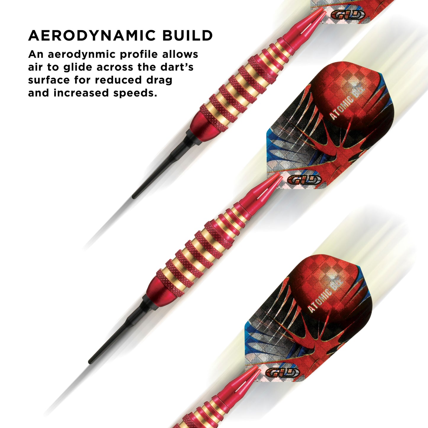 Viper Atomic Bee Red Soft Tip Darts - 16gm