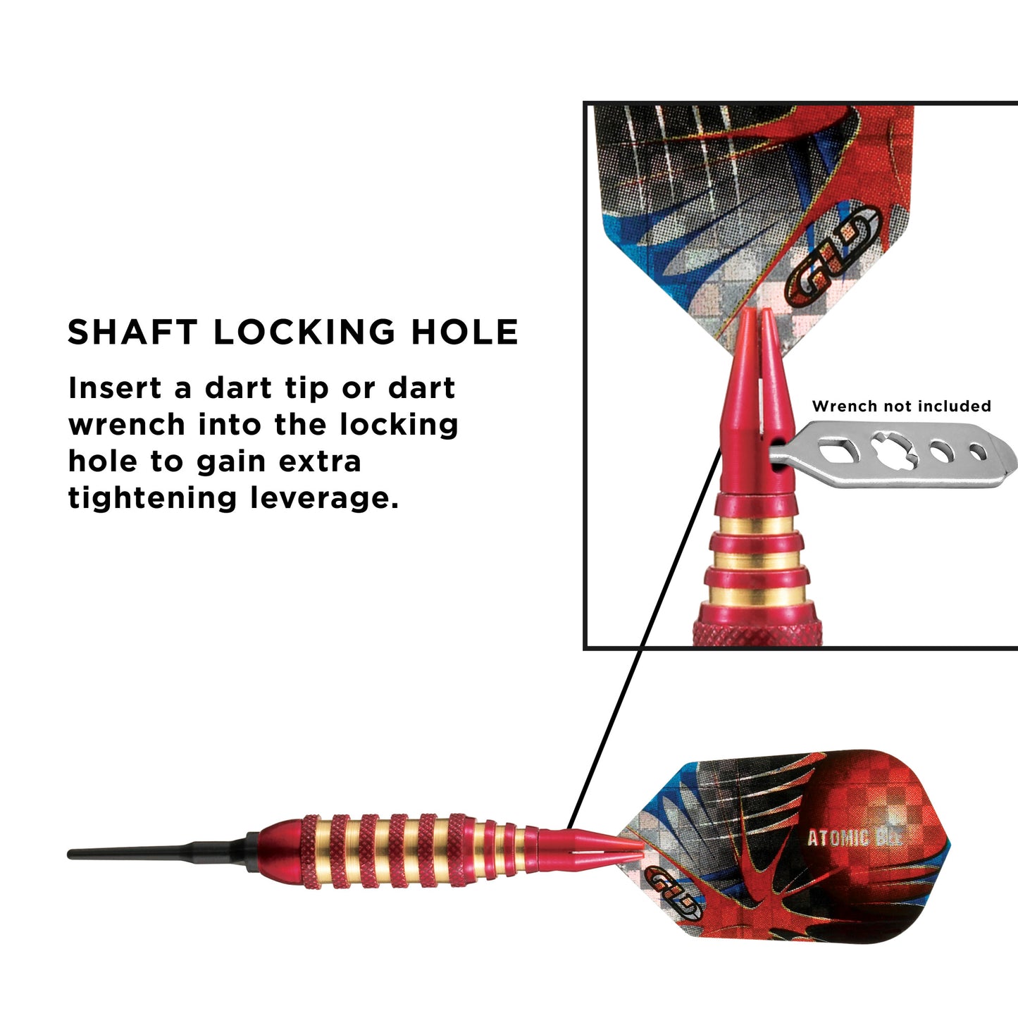 Viper Atomic Bee Red Soft Tip Darts - 16gm