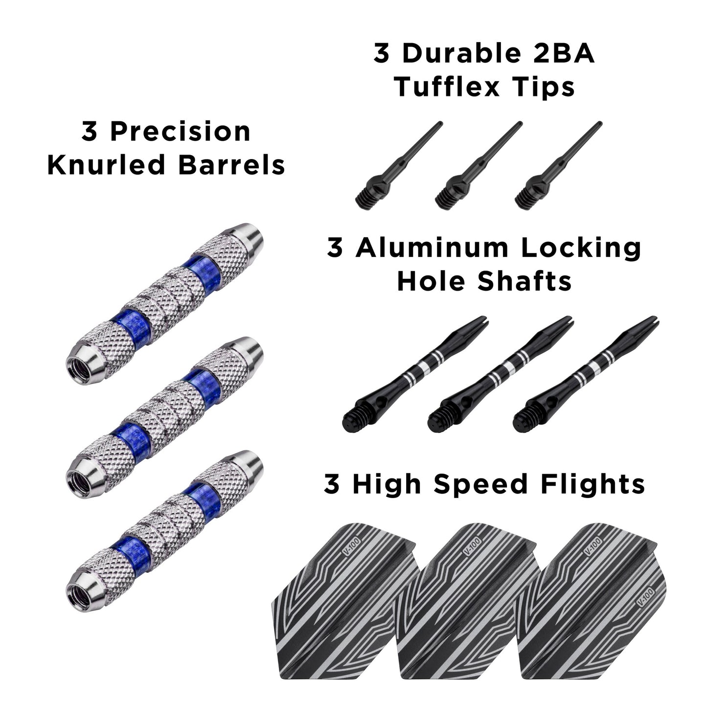 Viper Wind Runner Blue Soft Tip Darts - 18gm