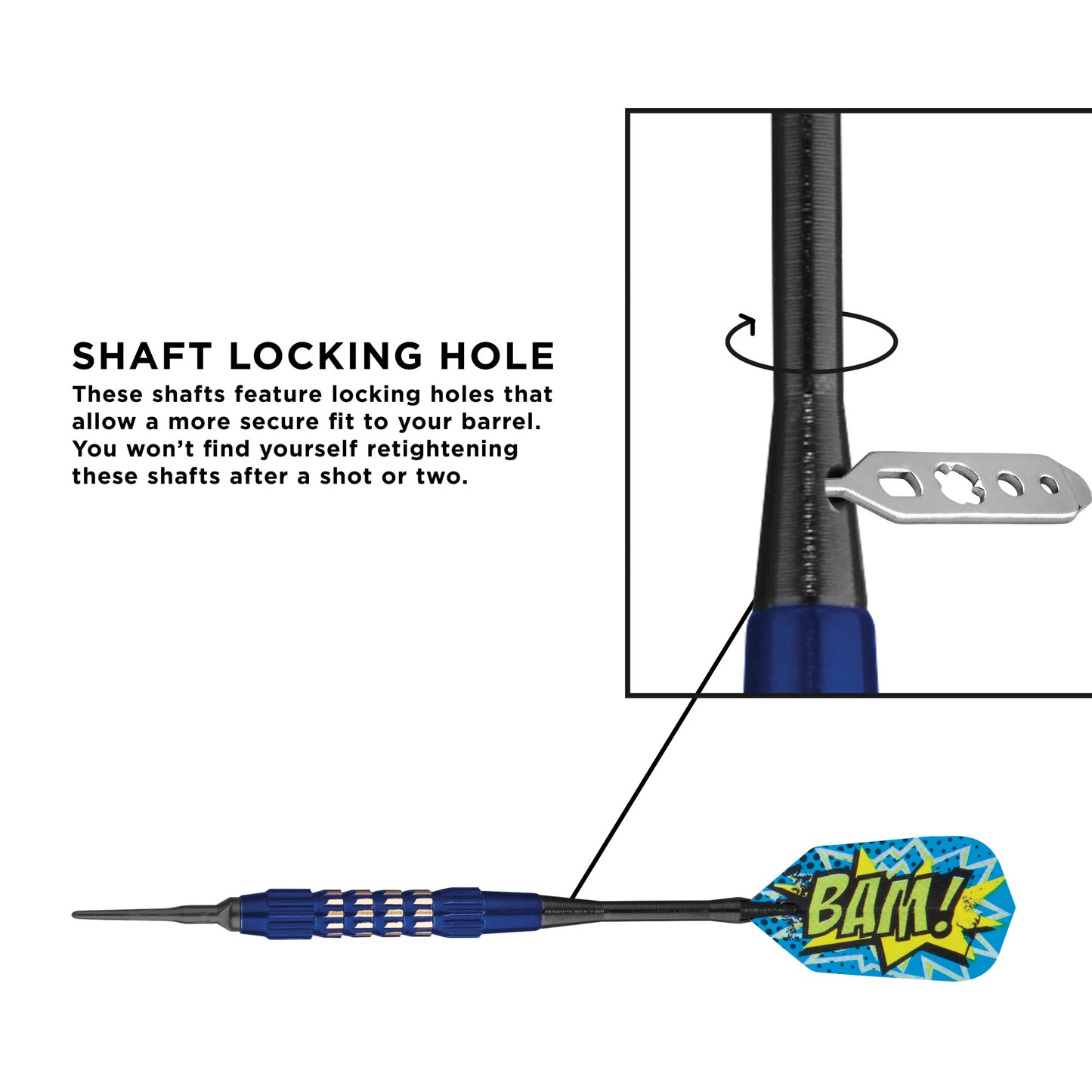 Viper Comix BAM! Blue Soft Tip Darts - 18gm