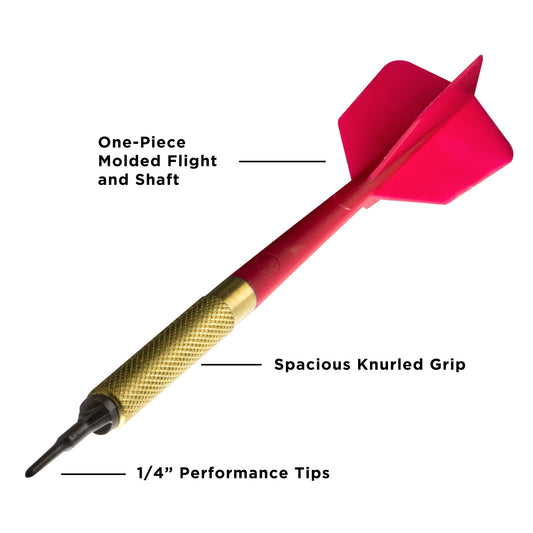 Viper Brass Bar Darts - Red 16 gm