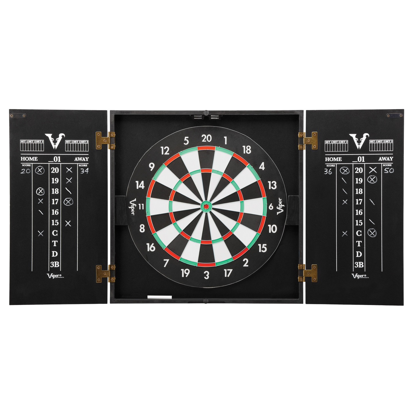 Viper Hideaway Steel Tip Cabinet & Dartboard