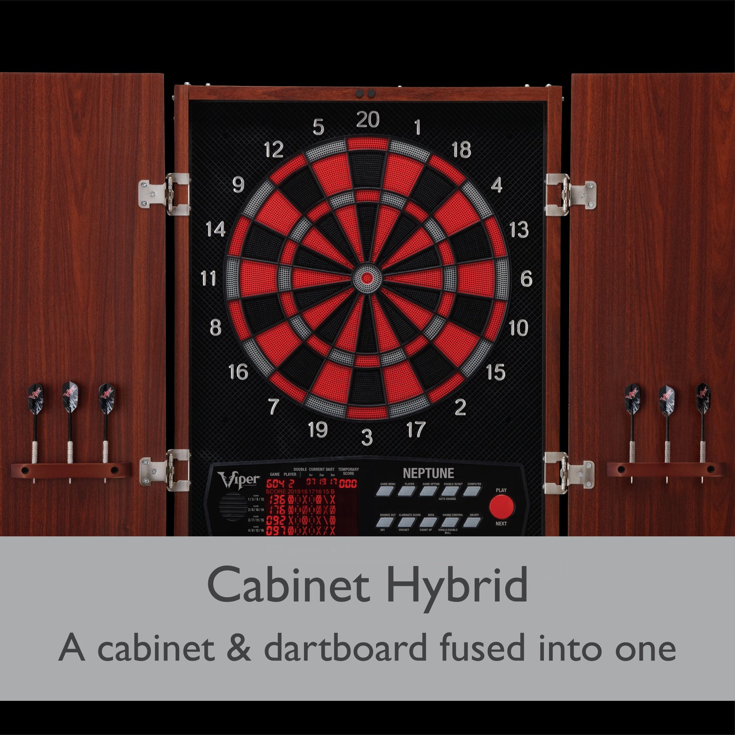Viper Neptune Electronic Dartboard & Cabinet Combo