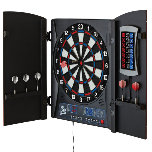 Fat Cat Mercury Electronic Dartboard & Cabinet Combo