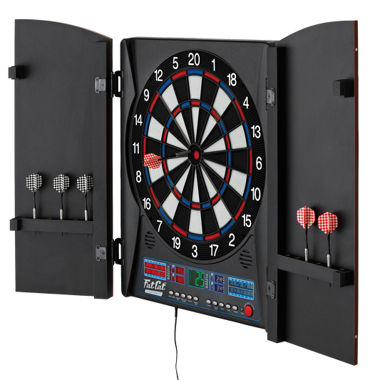 Fat Cat Electronx Electronic Dartboard & Cabinet Combo