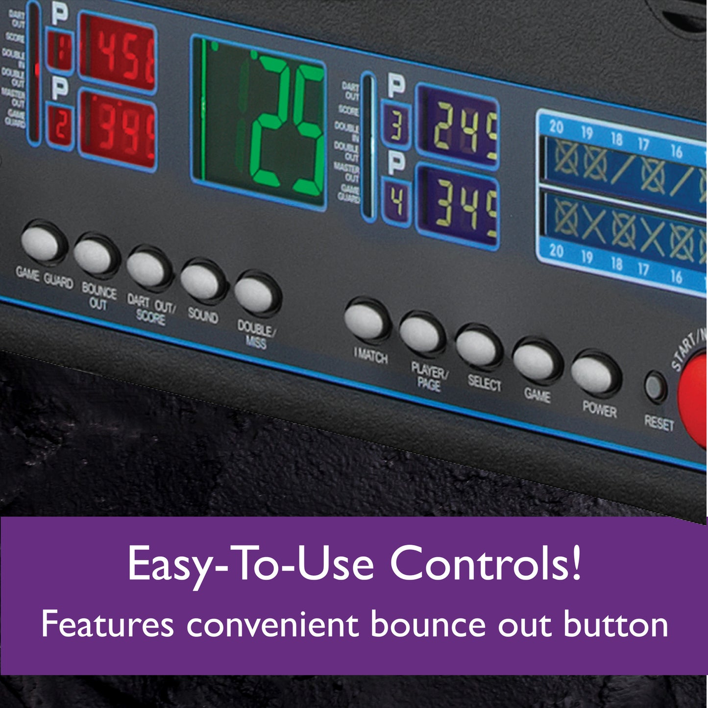 Fat Cat Electronx Electronic Dartboard & Cabinet Combo