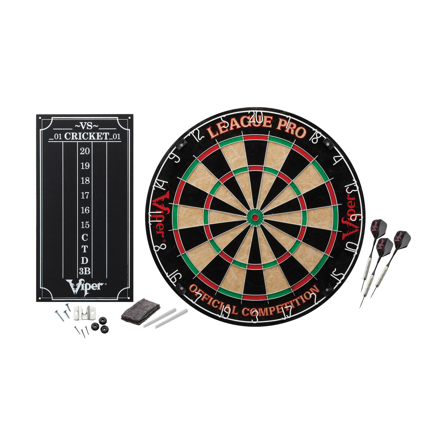 Viper League Pro Sisal Dartboard Starter Kit