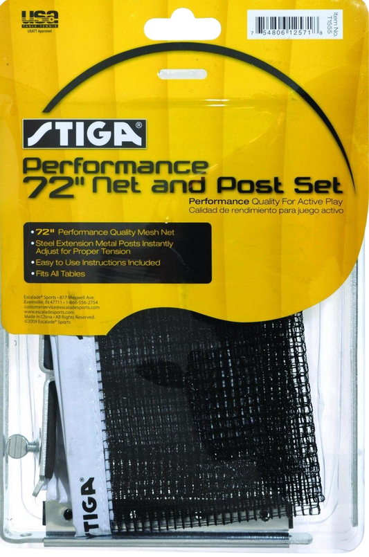 Stiga 72" Table Tennis Net & Post Set