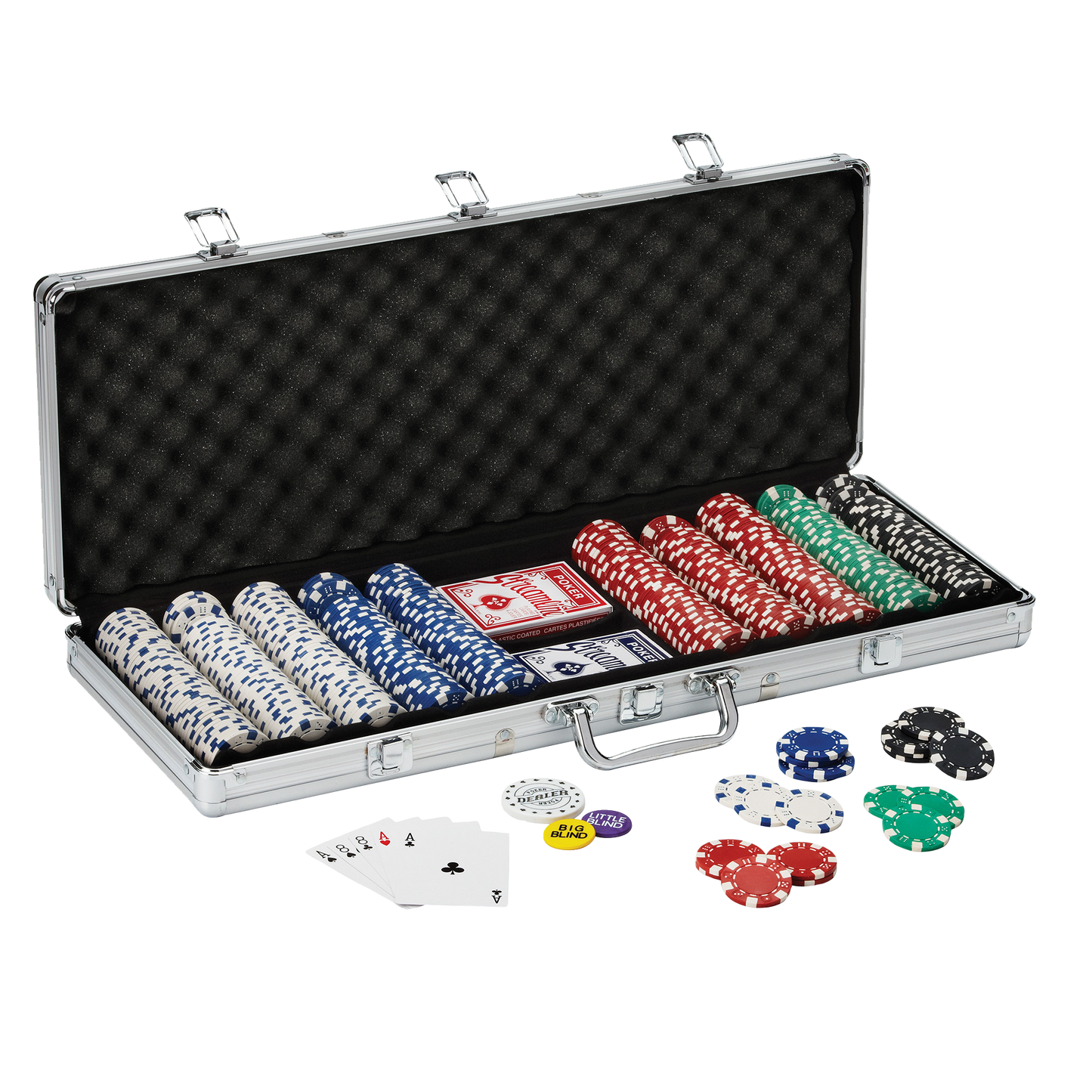 Fat Cat Texas Hold'em Poker Chip Set 500ct.
