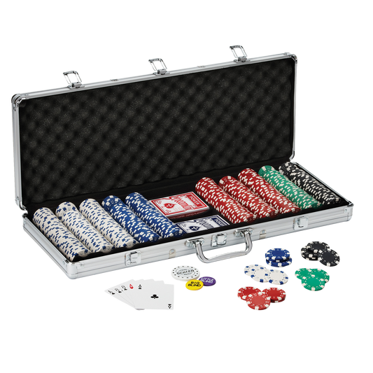 Fat Cat Texas Hold'em Poker Chip Set 500ct.