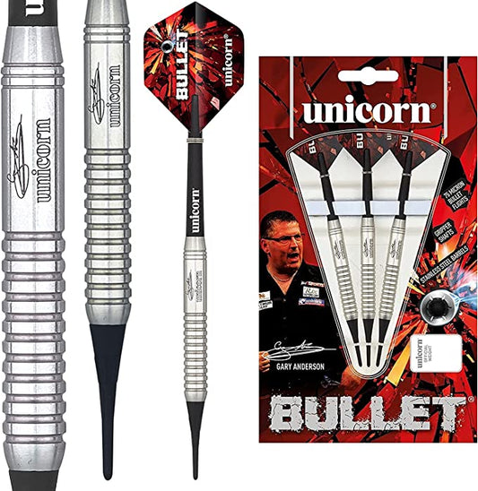 Unicorn Bullet Gary Anderson Soft Tip Darts Set - 16 gm