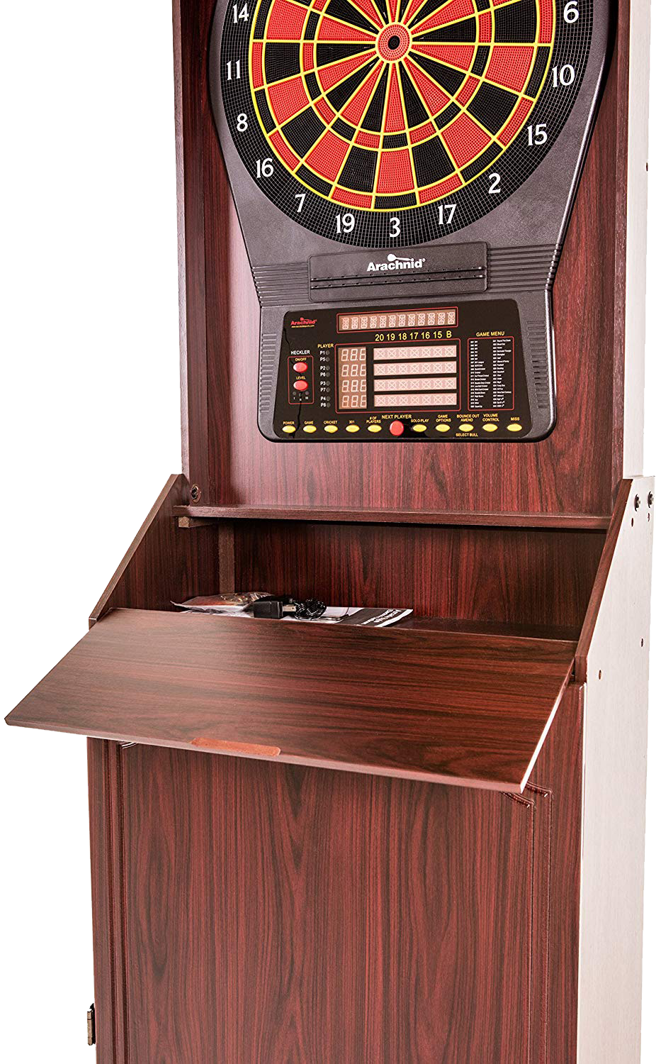 Arachnid Freestanding Cabinet with Cricket Pro 800 Dartboard