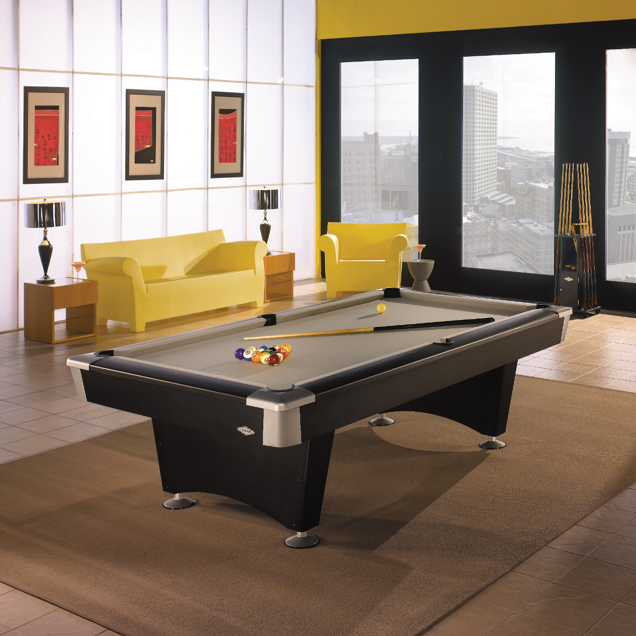 Brunswick Black Wolf Billiards Table