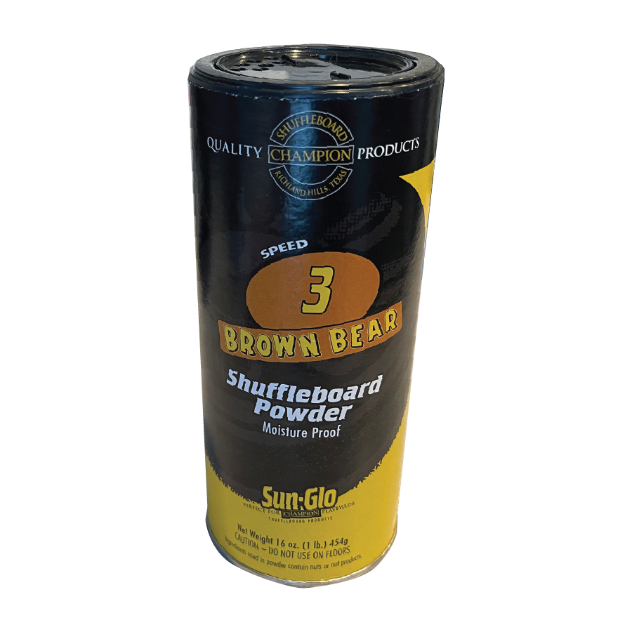 Sun-Glo Shuffleboard Powder Speed 3 Brown Bear