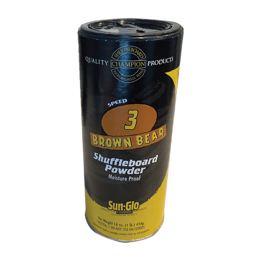 Sun-Glo Shuffleboard Powder Speed 3 Brown Bear