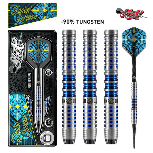 Shot Pro Series Daniel Larsson Soft Tip Dart Set - 18 gm